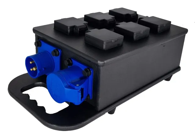 16A 1PH 6 Way Floor Box