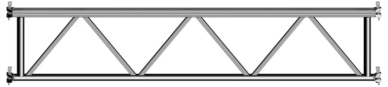 U-lattice beam, with 4 wedge-heads, steel 2.07 x 0.5 m