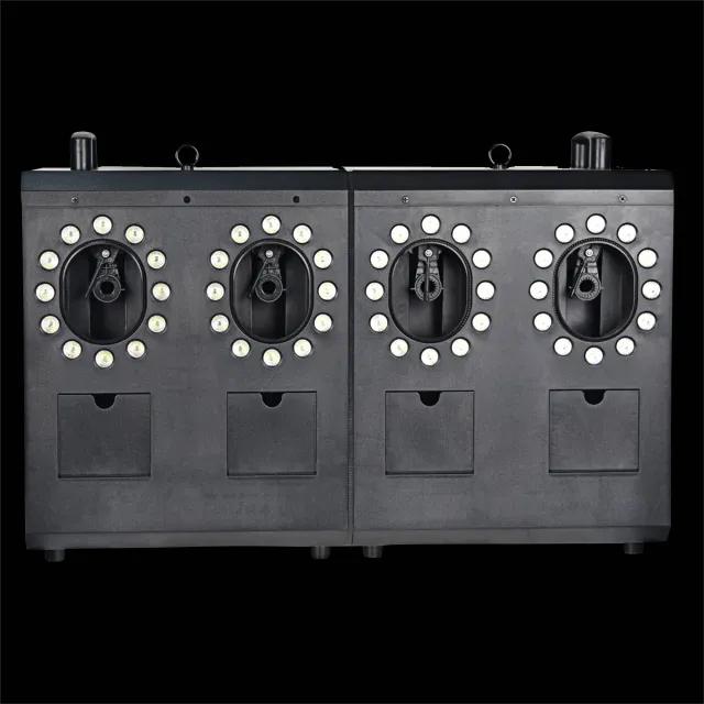 1500W 4-Head LED Bubble & Fog Machine