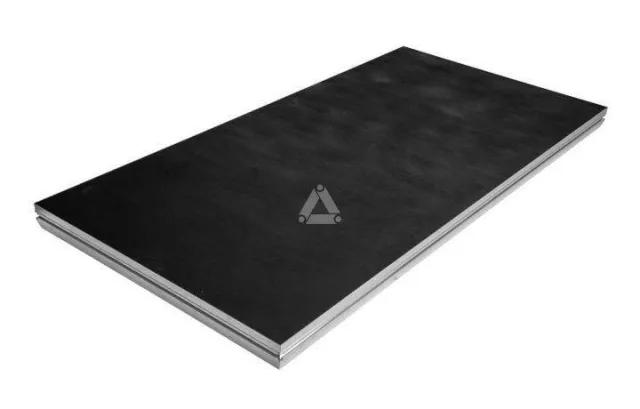 Basicline Deck 200x100cm Black Coated