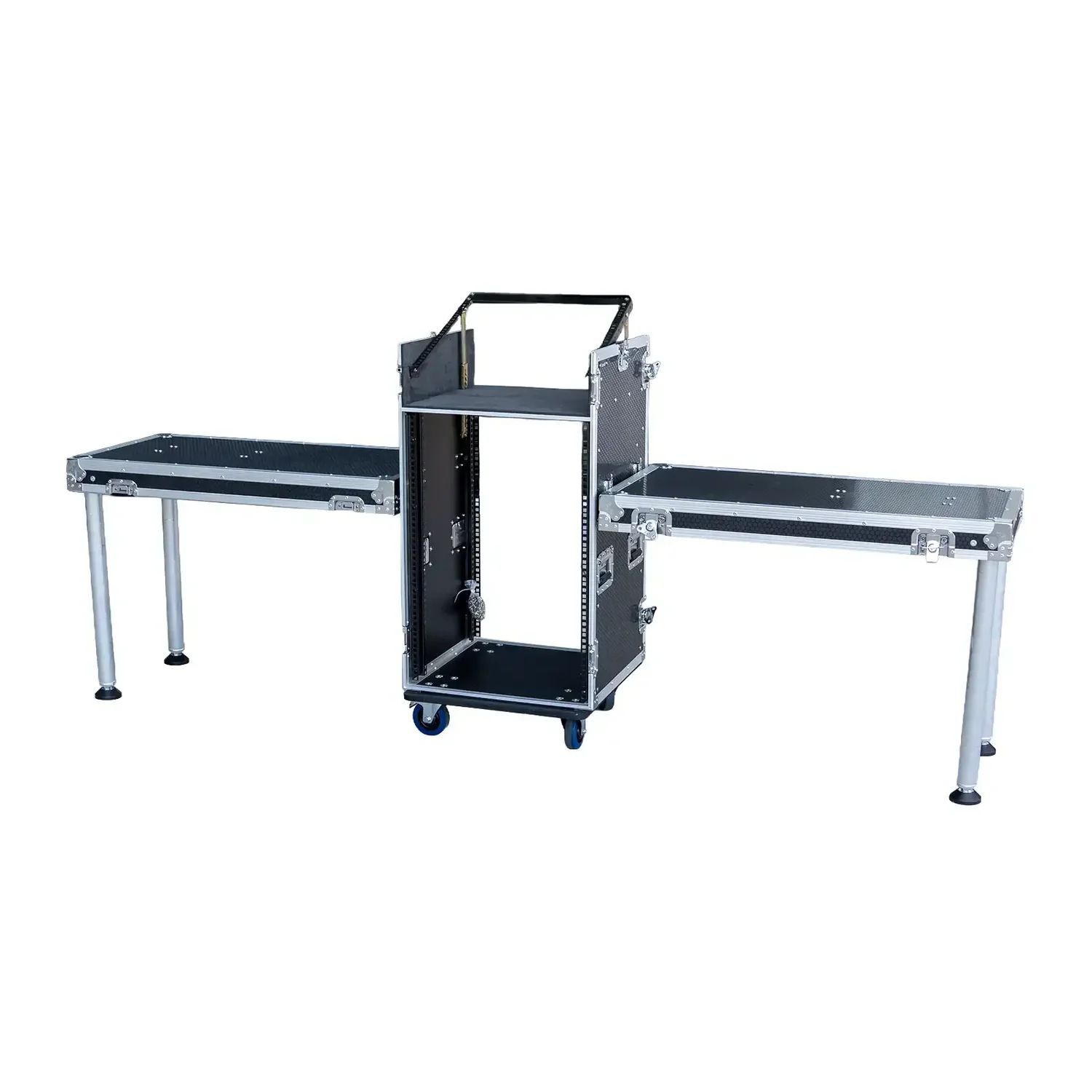 16RU DJ Workstation Amp/Mixer Rack Road Case