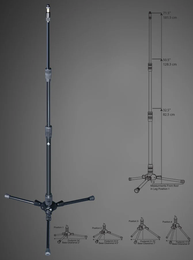 T3 Tall Tripod Stand